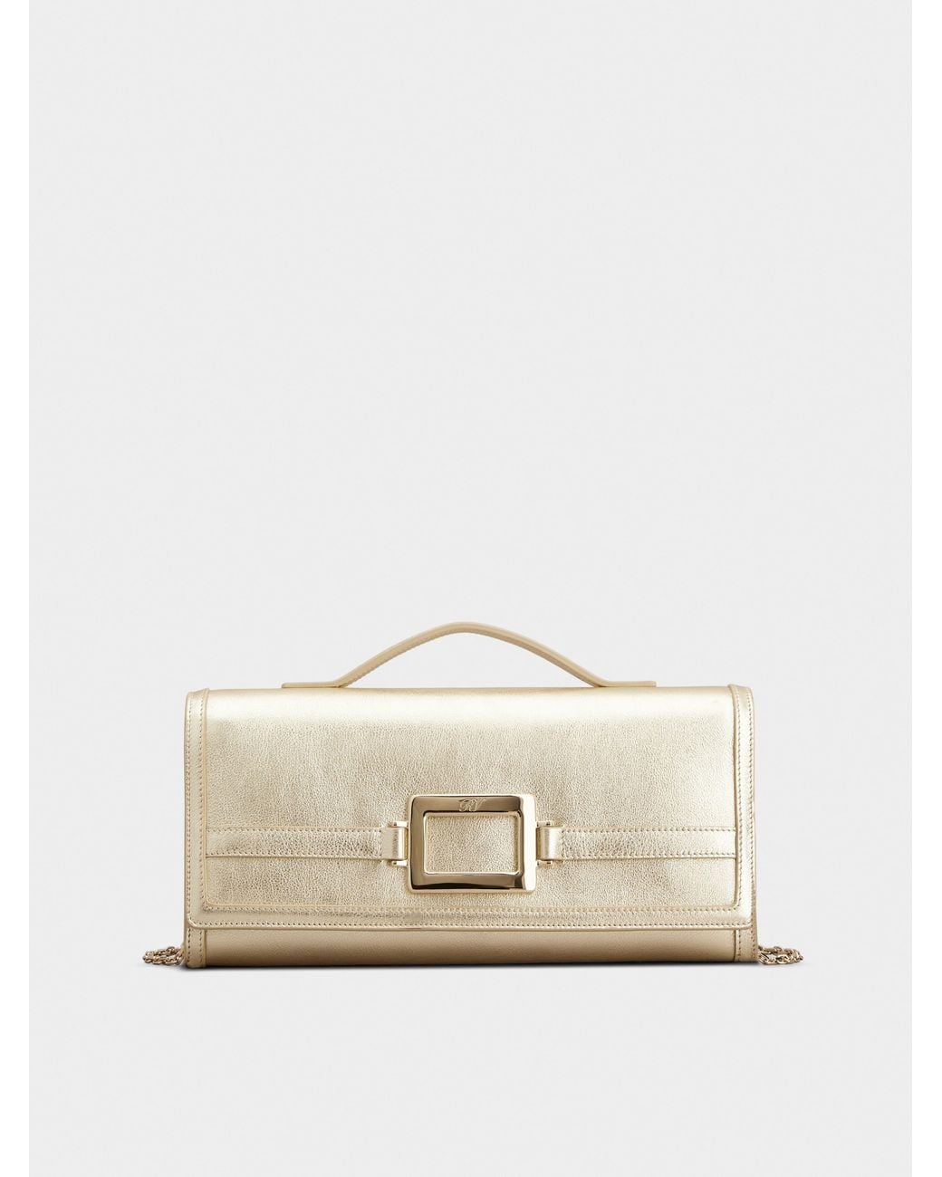 Roger Vivier Natural Belle Vivier Clutch
