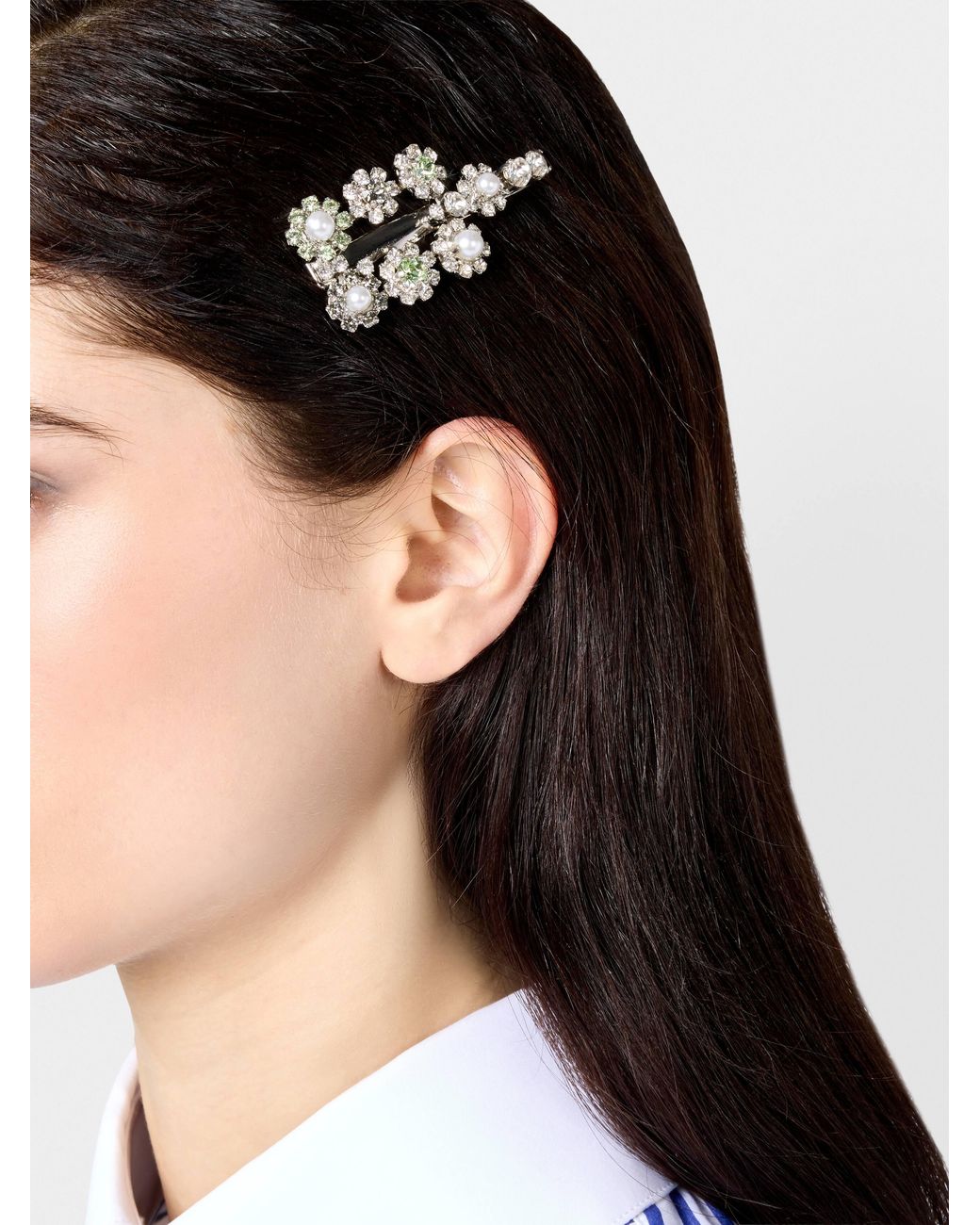 Roger Vivier White Efflorescence Hair Clip