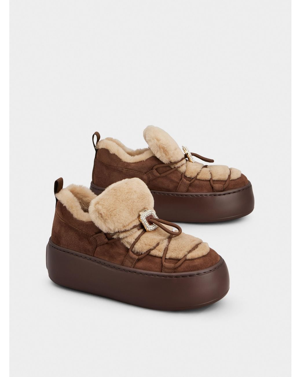 Roger Vivier Brown Viv' Up Sneakers