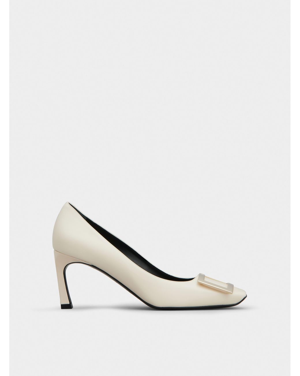Roger Vivier White Trompette Pumps
