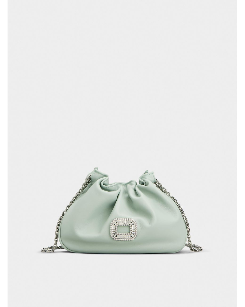 Roger Vivier Green Pilgrim Micro Bag