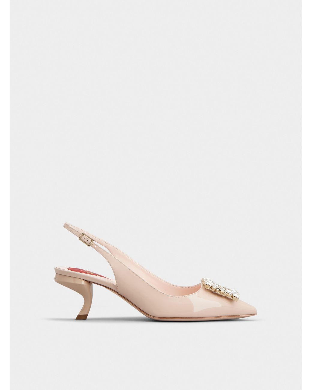 Roger Vivier Natural Virgule Slingback Pumps