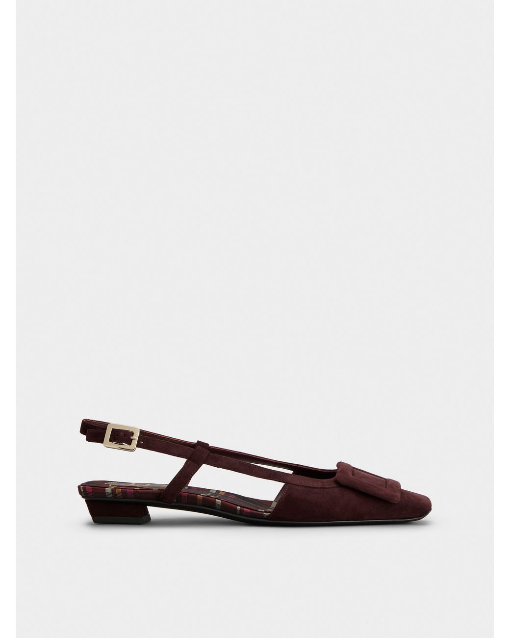 Roger Vivier White Belle Vivier Slingback Ballerinas