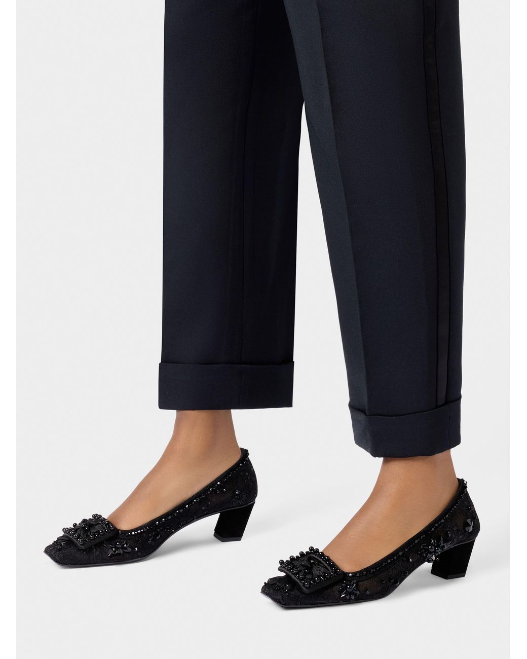 Roger Vivier Black Belle Vivier Pumps