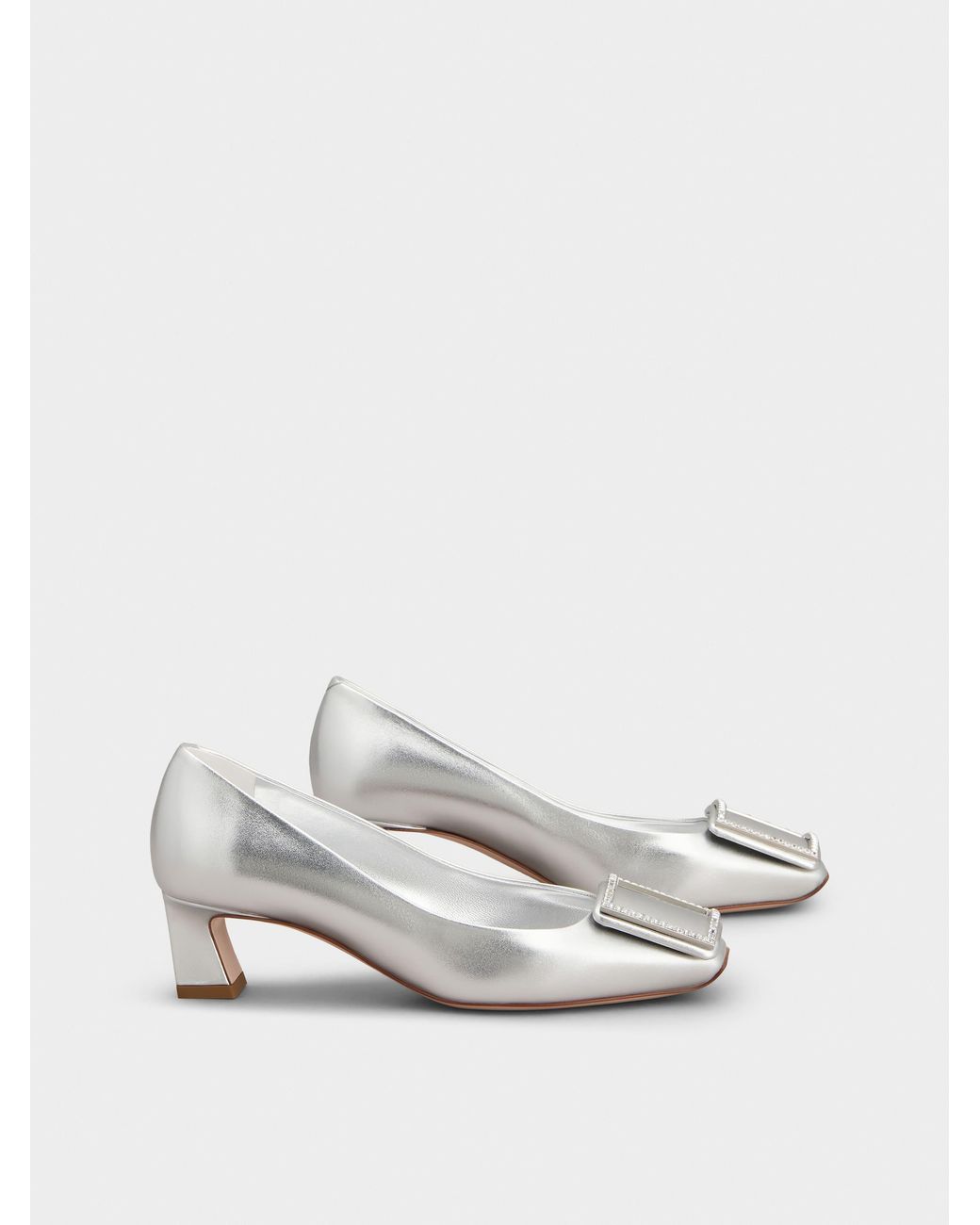 Roger Vivier White Trompette Pumps