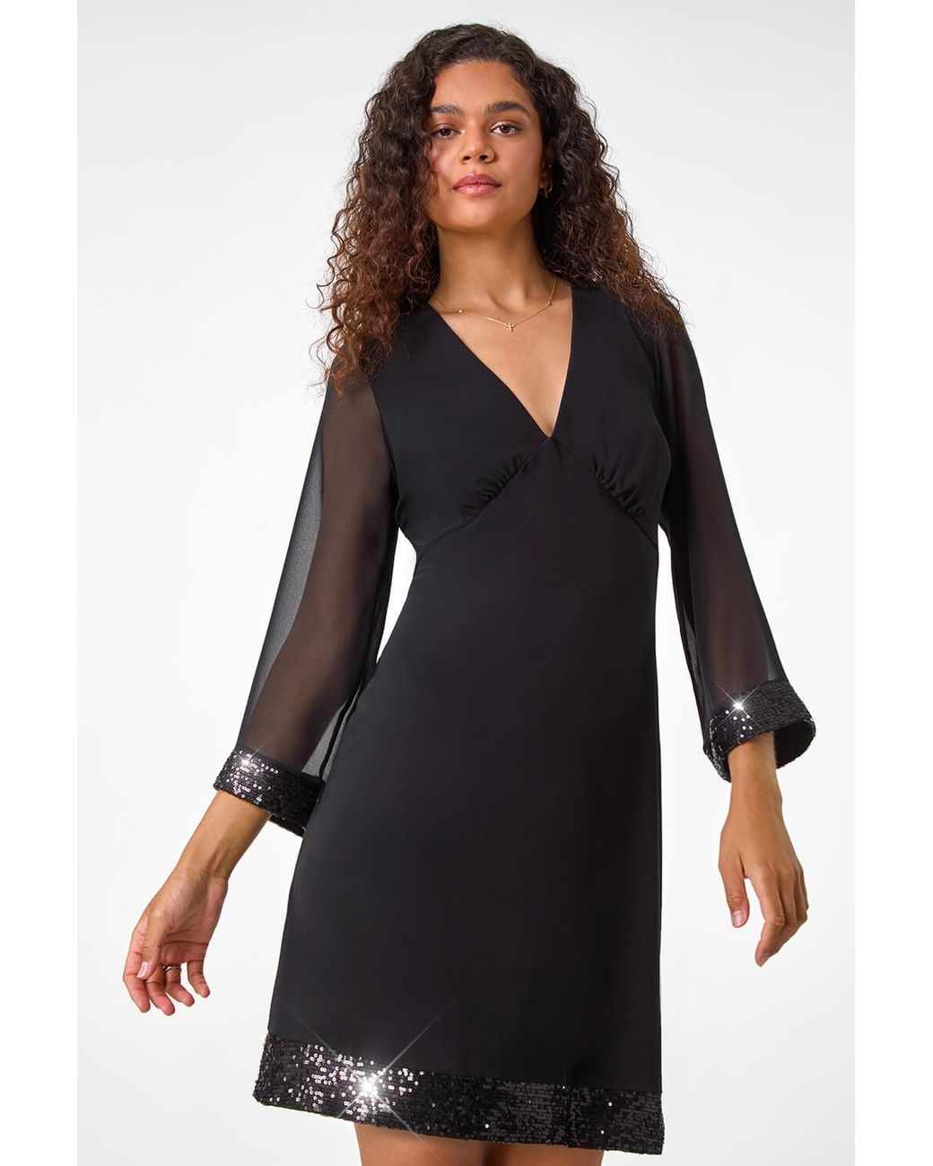 Roman black dress best sale