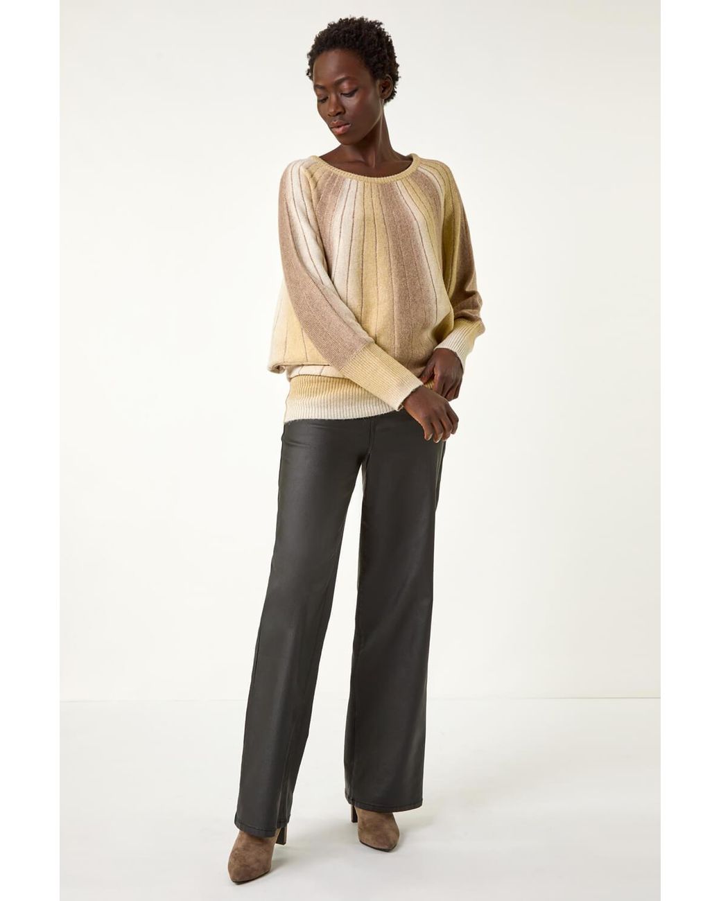 Roman Natural Spacedye Sunray Knit Jumper