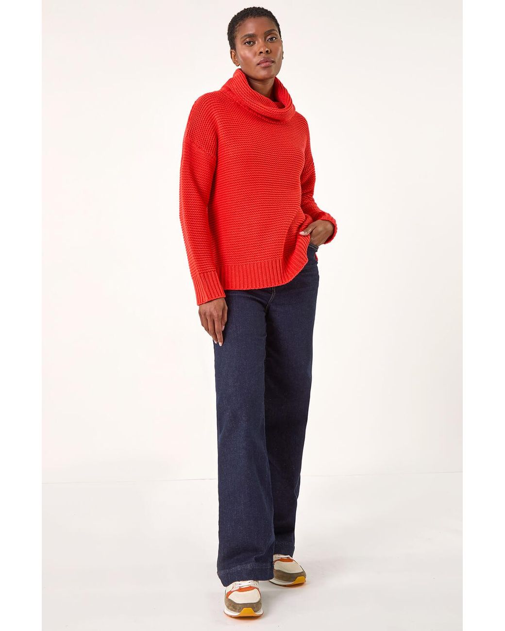 Roman Textured Cowl Neck Jumper