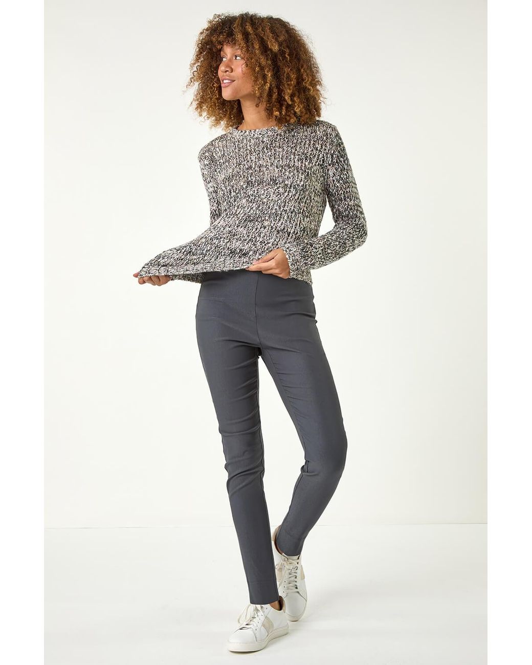 Roman Gray Fleece Lined Stretch Bengaline Trouser