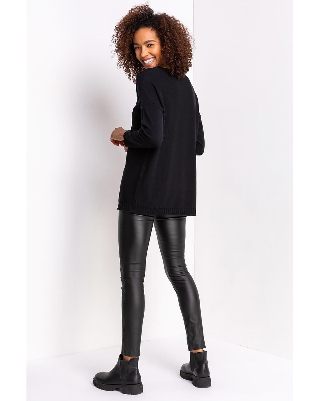 Roman Black Sequin Embellished 'Paris' Jumper