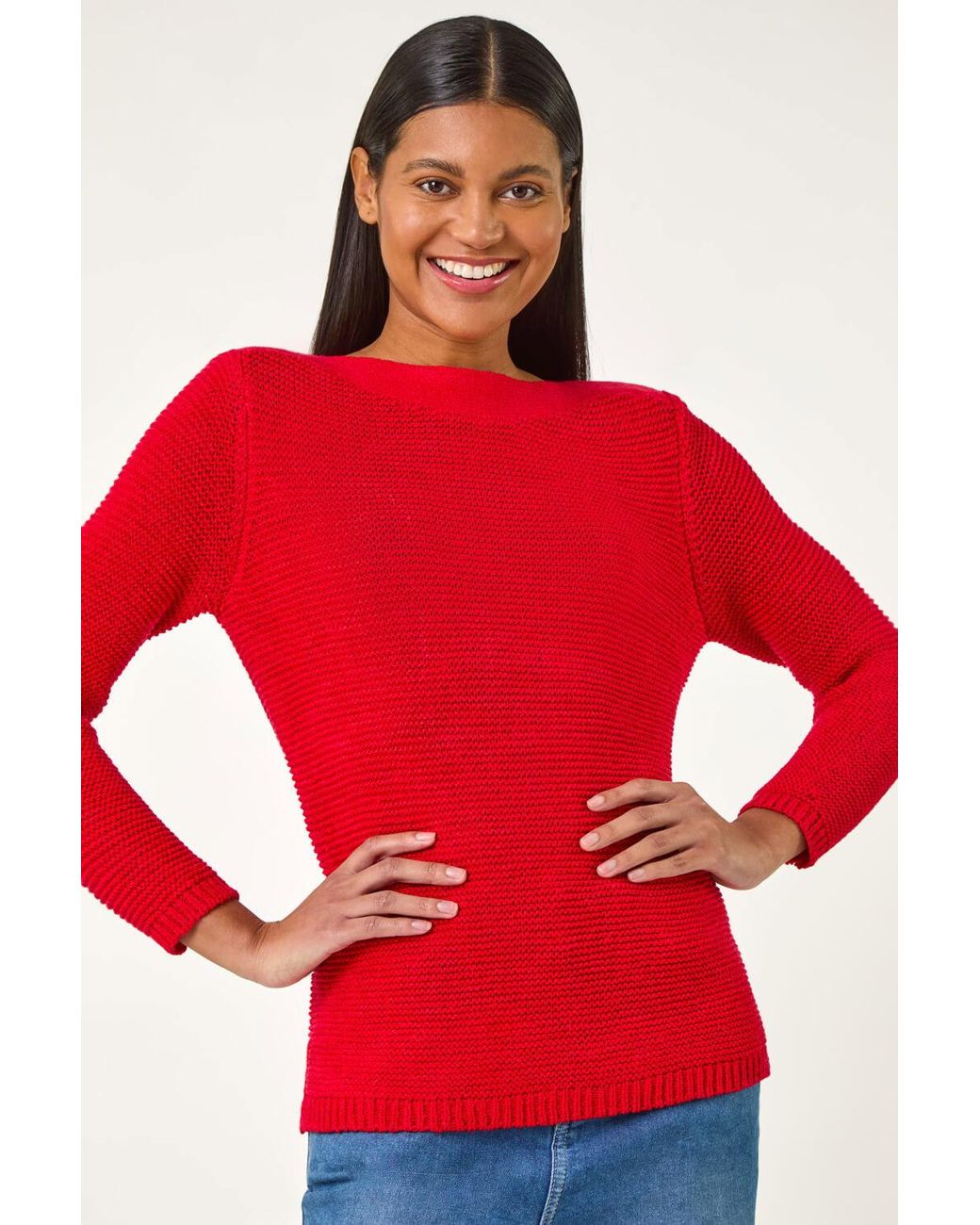 Roman Textured Tape Yarn Knit Jumper