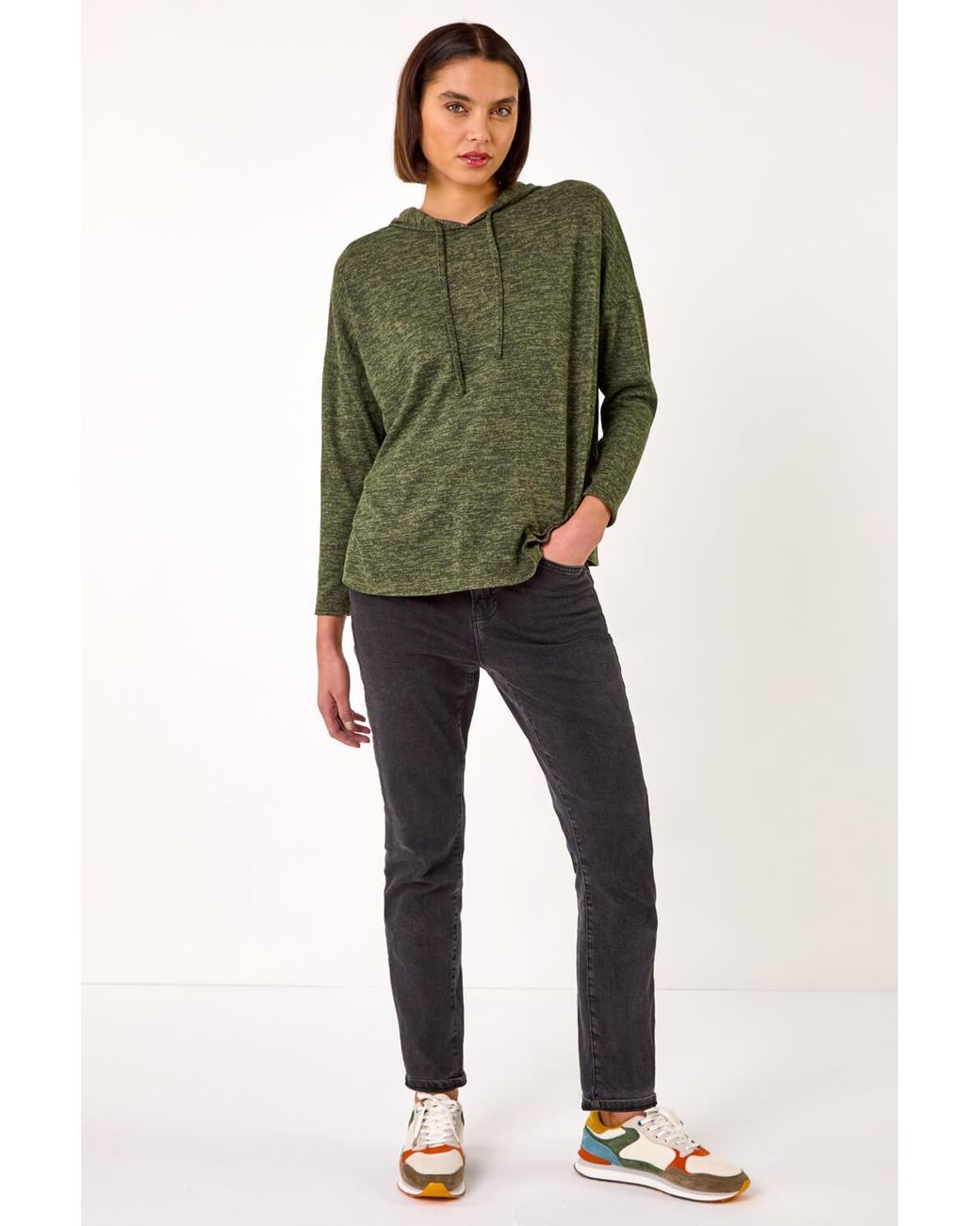 Roman Green Soft Touch Drawstring Hoodie