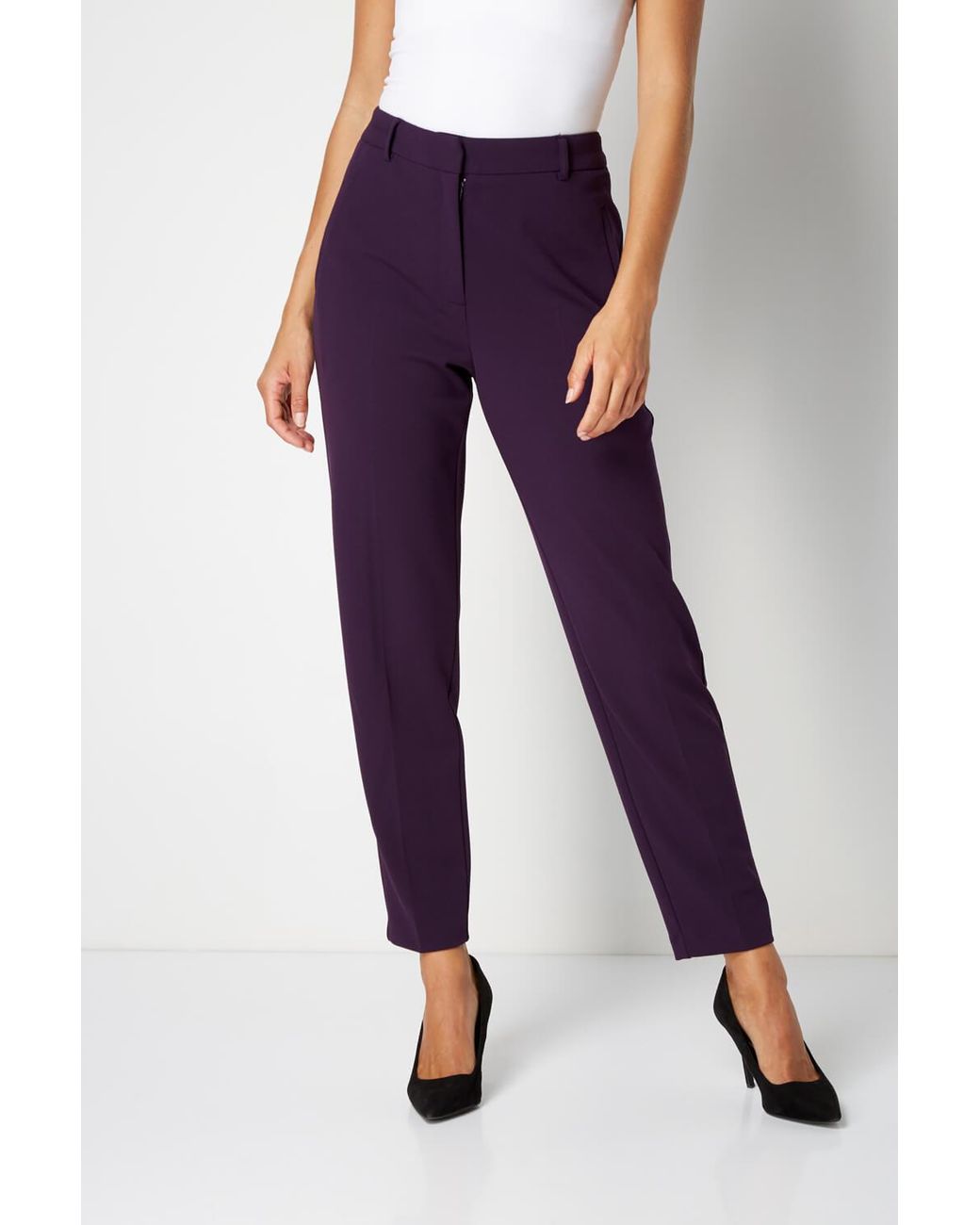 Roman Multicolor Long Straight Leg Stretch Trouser