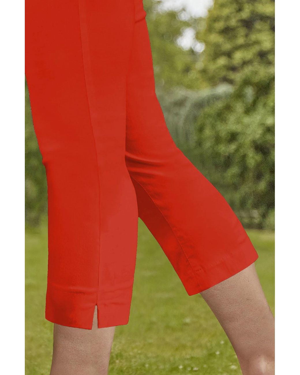 Roman Orange Cropped Stretch Trouser