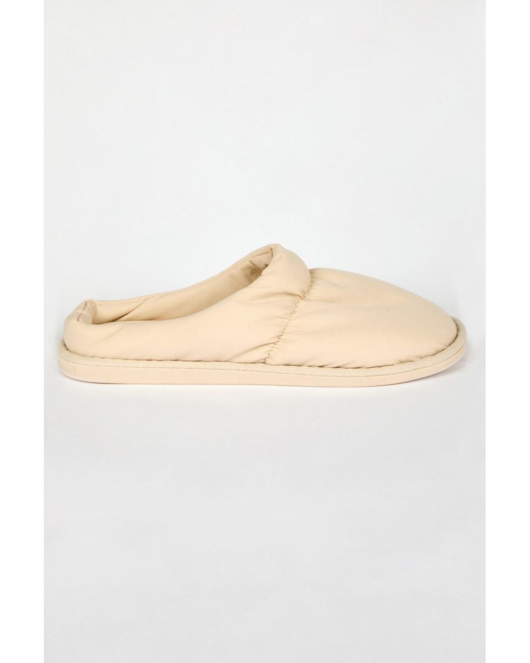 Roman Natural Padded Mule Slipper
