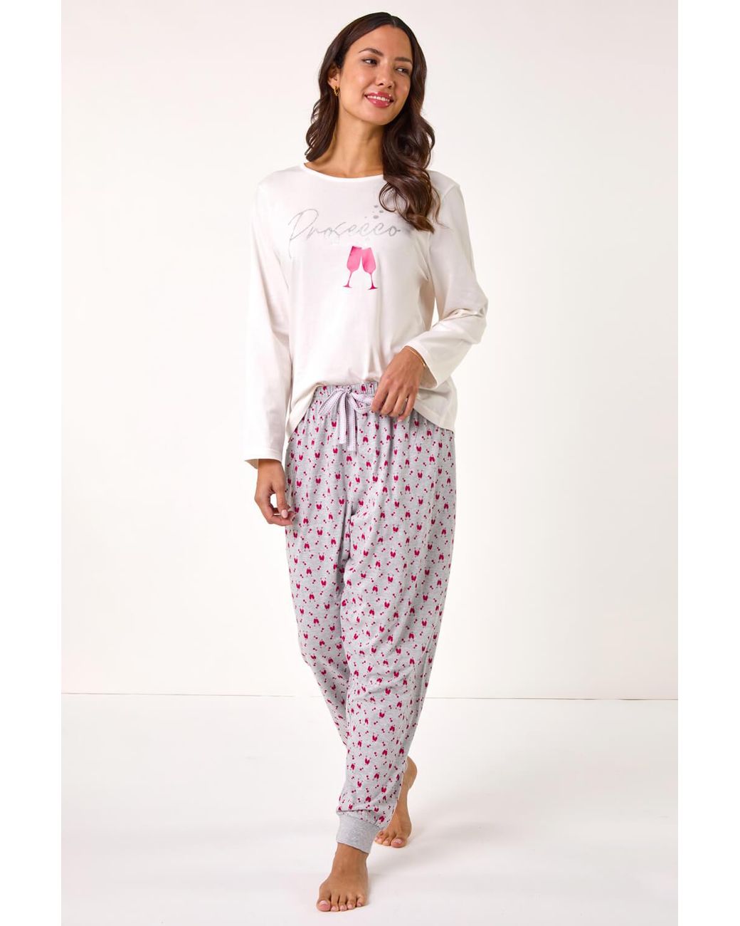 Roman Pink Prosecco Pyjama Set