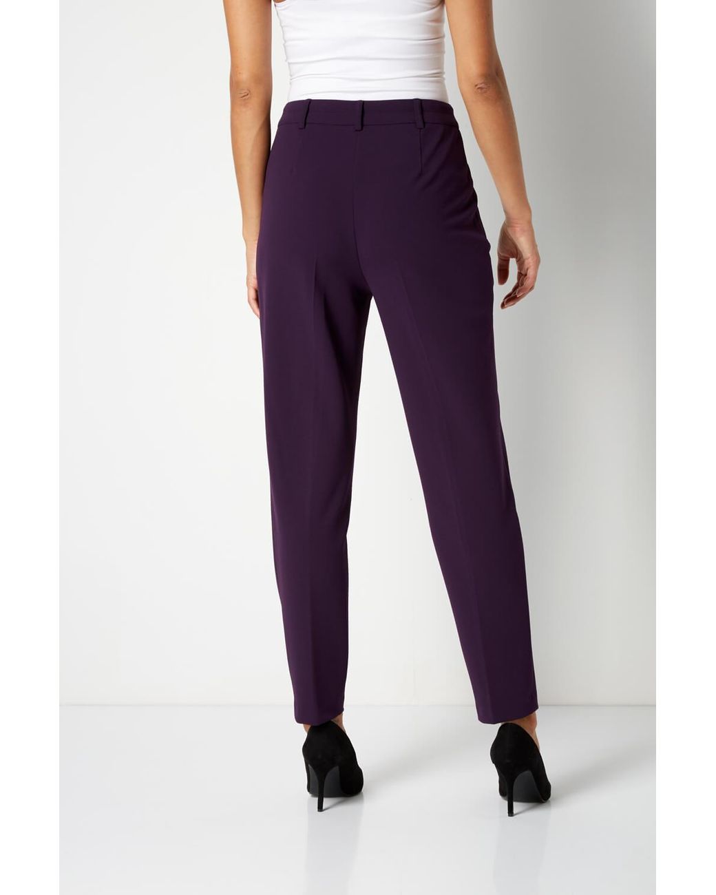 Roman Multicolor Long Straight Leg Stretch Trouser