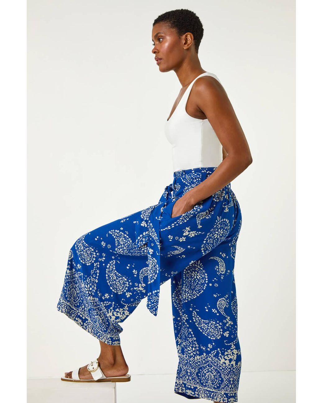 Roman originals cropped trousers best sale