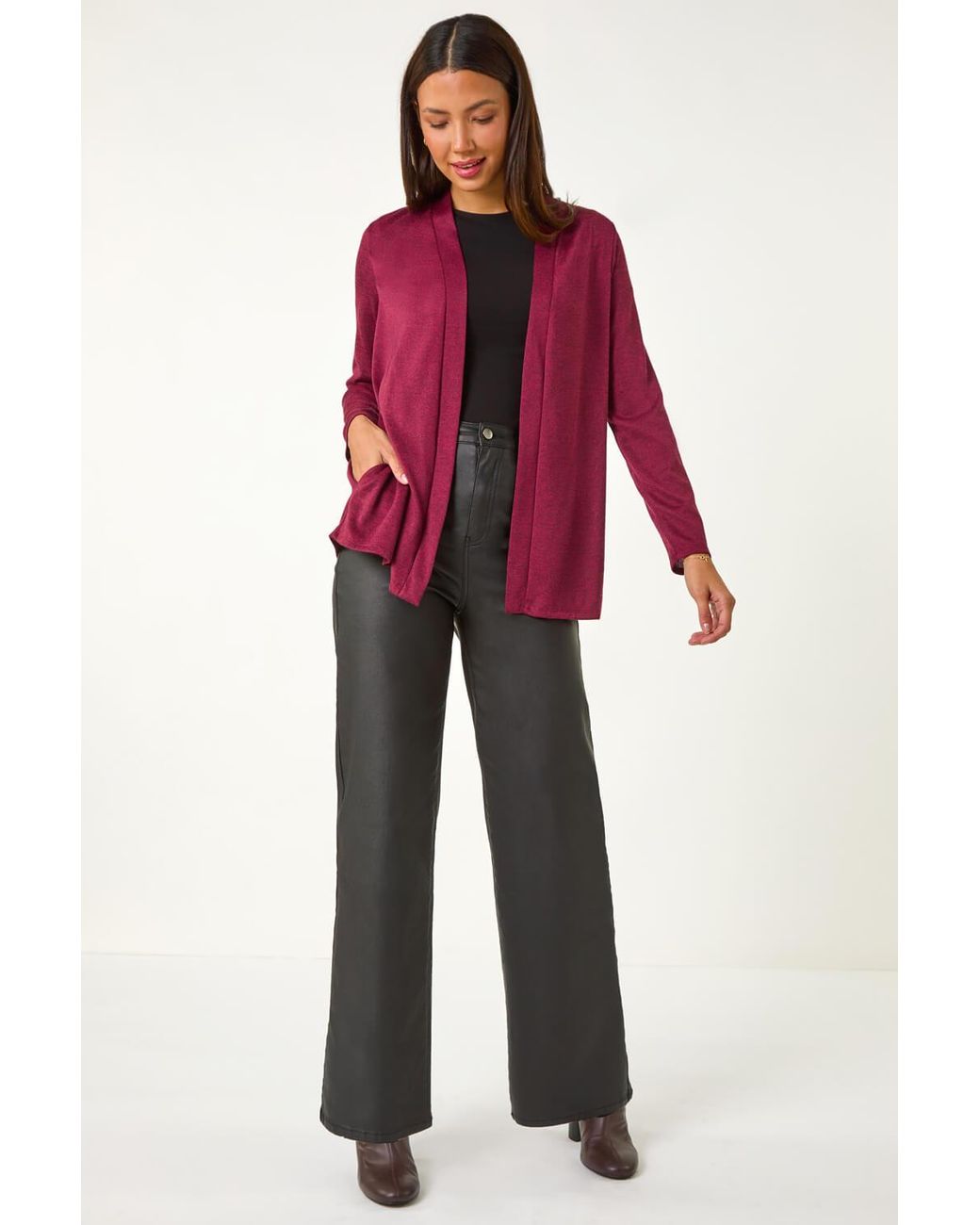 Roman Red Soft Knit Cardigan
