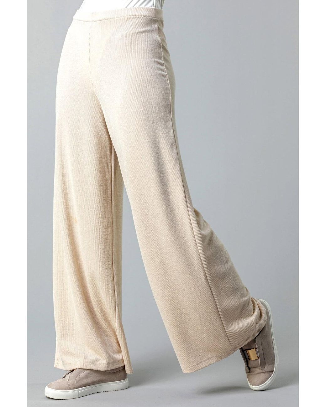 Roman Natural Soft Jersey Wide Leg Lounge Pants