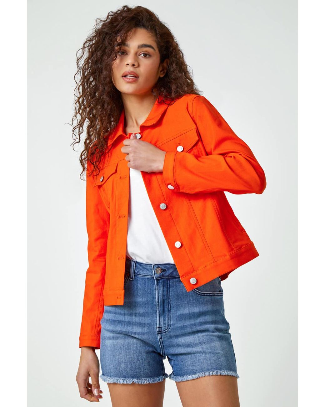 Roman Red Stretch Pocket Detail Jacket