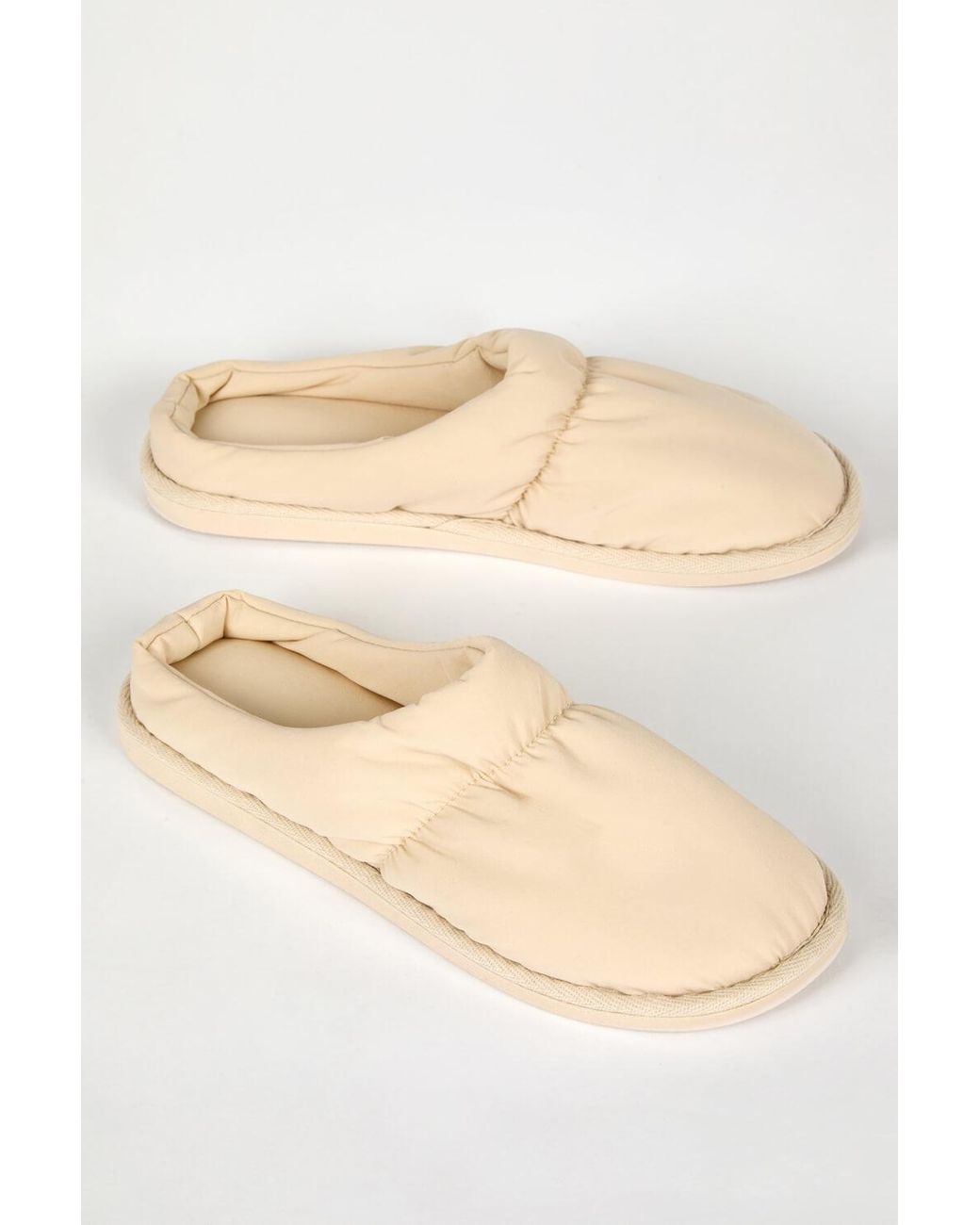 Roman Natural Padded Mule Slipper