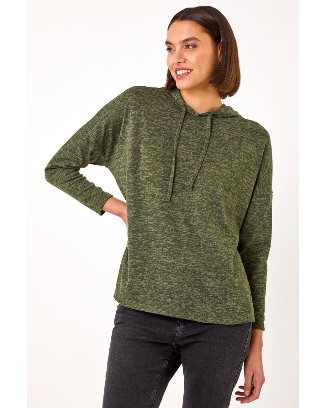 Roman Green Soft Touch Drawstring Hoodie