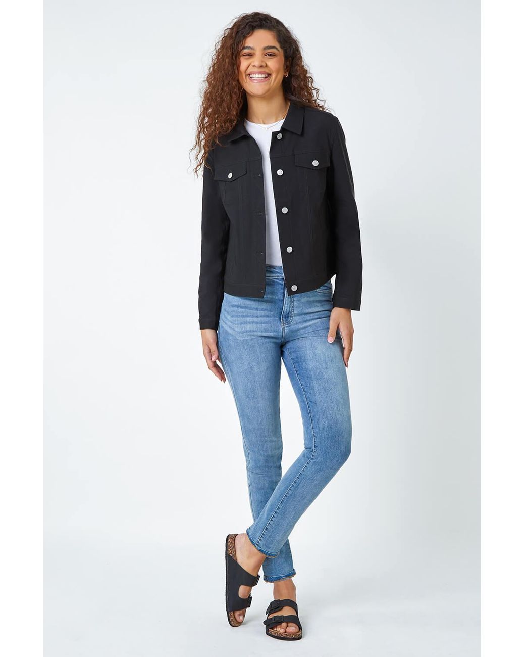 Roman Blue Stretch Pocket Detail Jacket