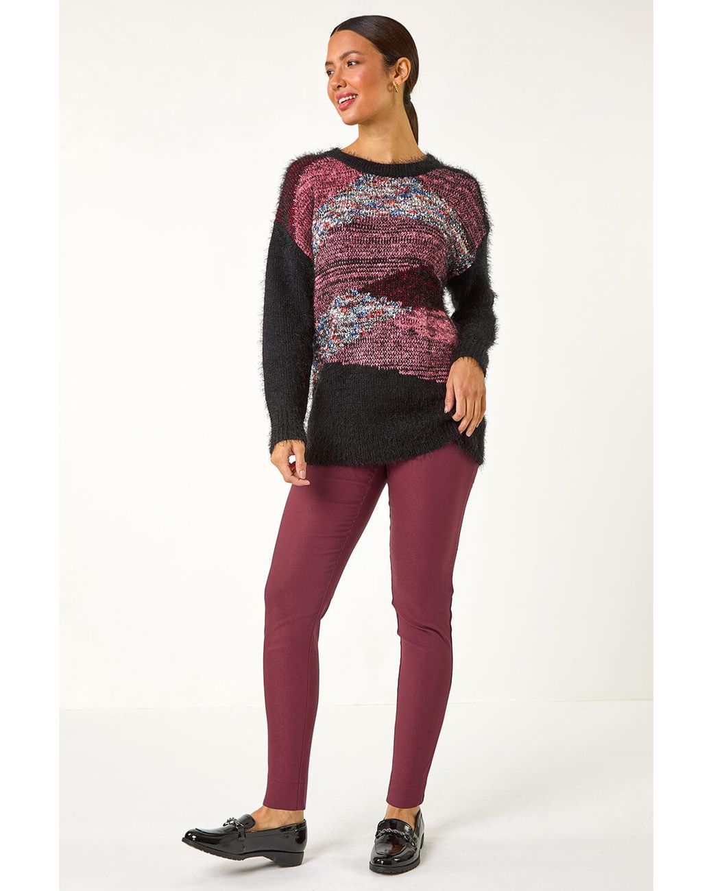 Roman Red Fleece Lined Stretch Bengaline Trouser