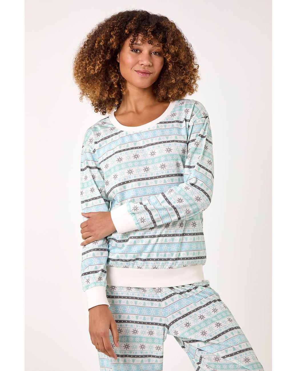 Roman Multicolor Fairisle Twosie Pyjama Set