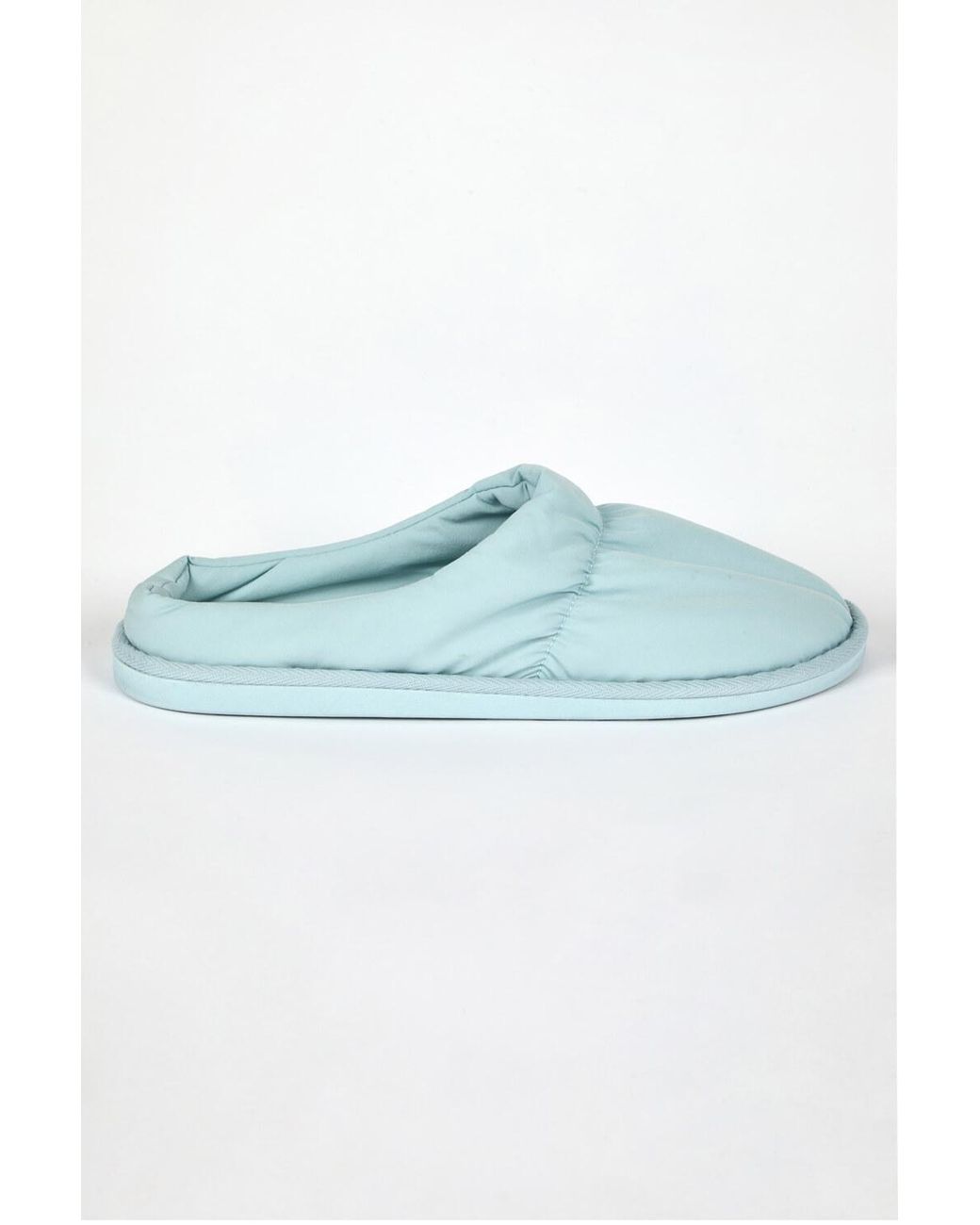 Roman Blue Padded Mule Slipper