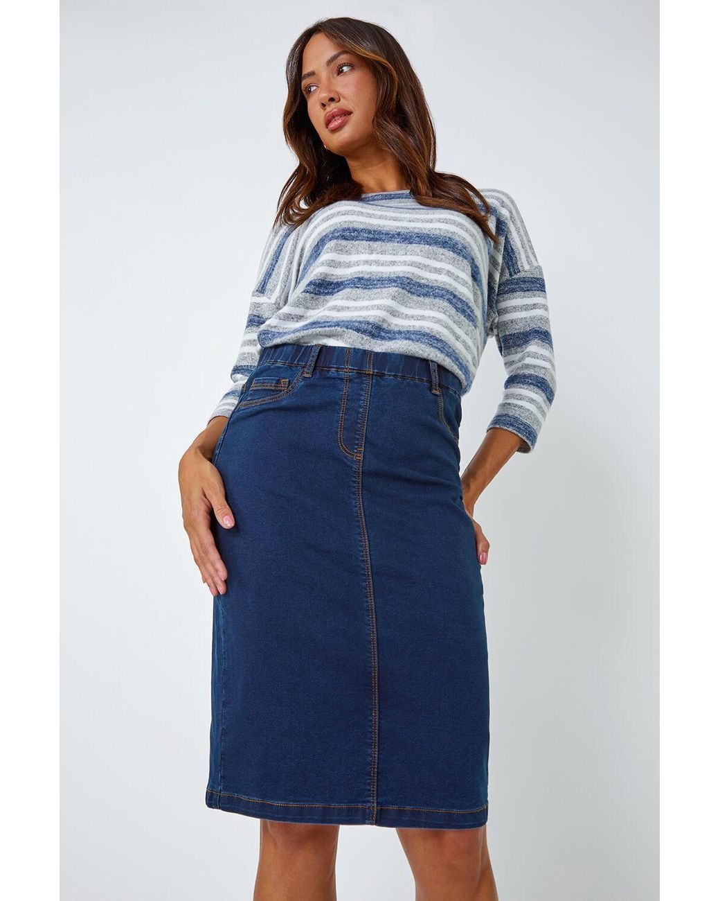 Roman denim cheap skirt