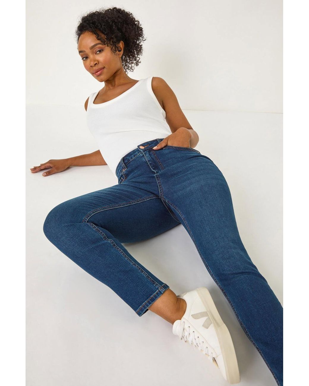 Roman Petite Blue Skinny Stretch Jeans