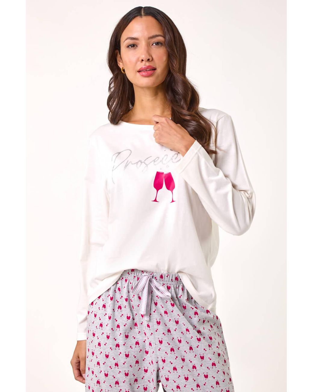 Roman Pink Prosecco Pyjama Set