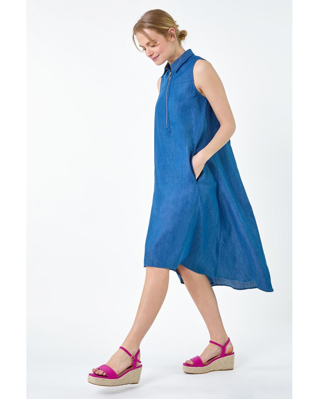 Denim dress roman originals deals