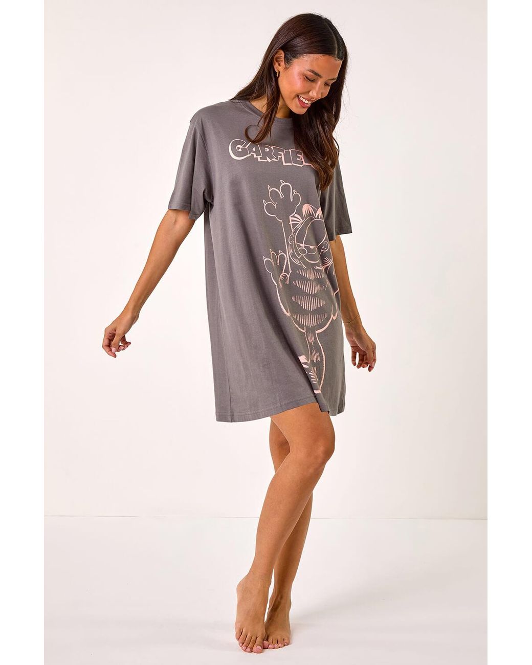 Roman Black Garfield Night Dress