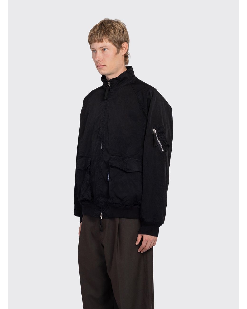 Comme des Garçons Blue Utility Bomber Jacket for men