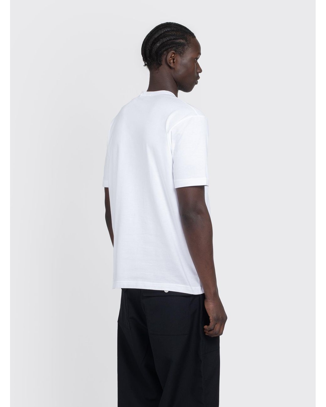 Comme des Garçons White Logo Tee Ss for men