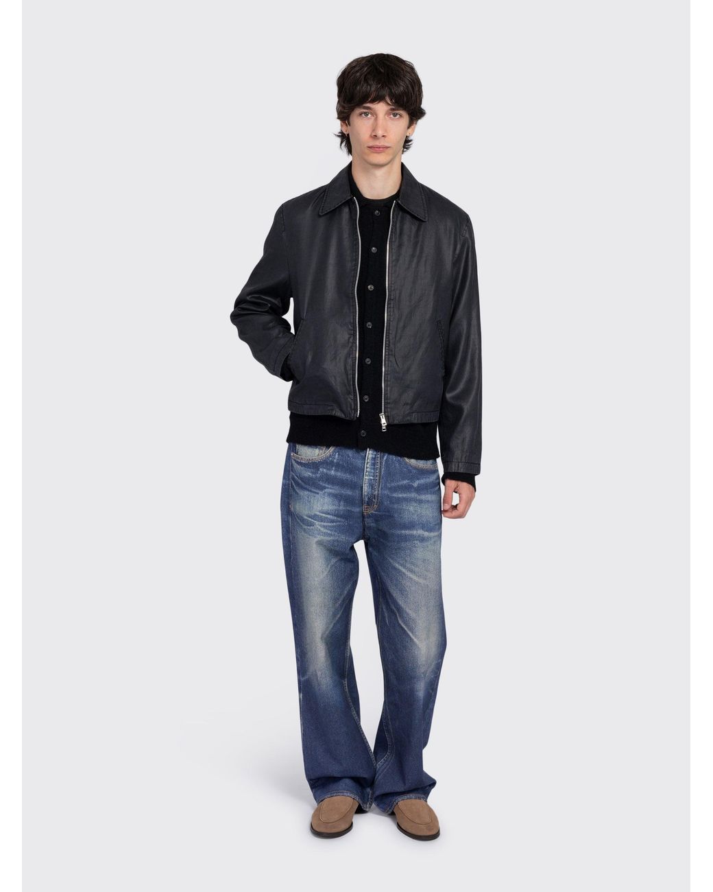 Our Legacy Blue Mini Jacket Worker for men