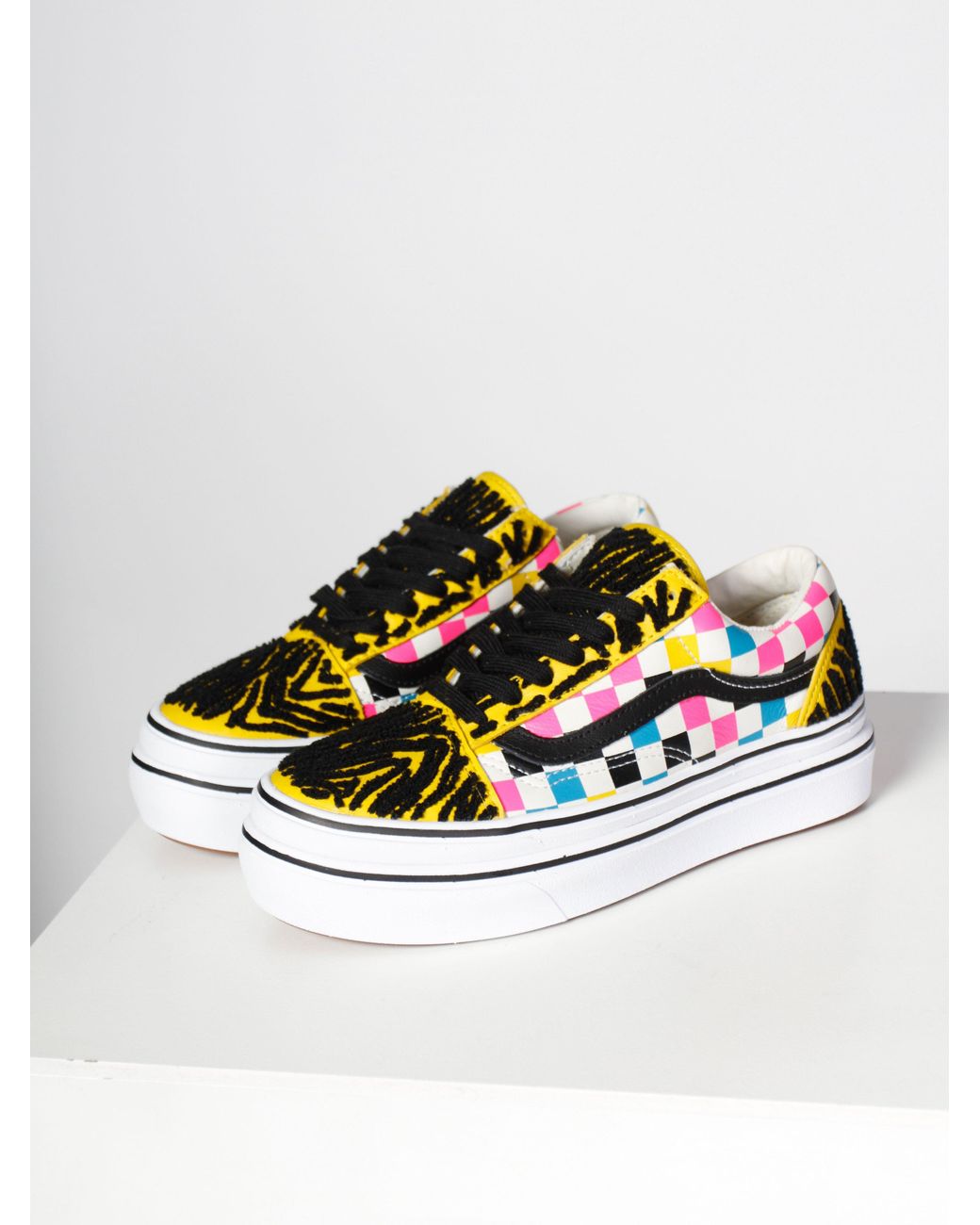 vans comfycush old skool leather