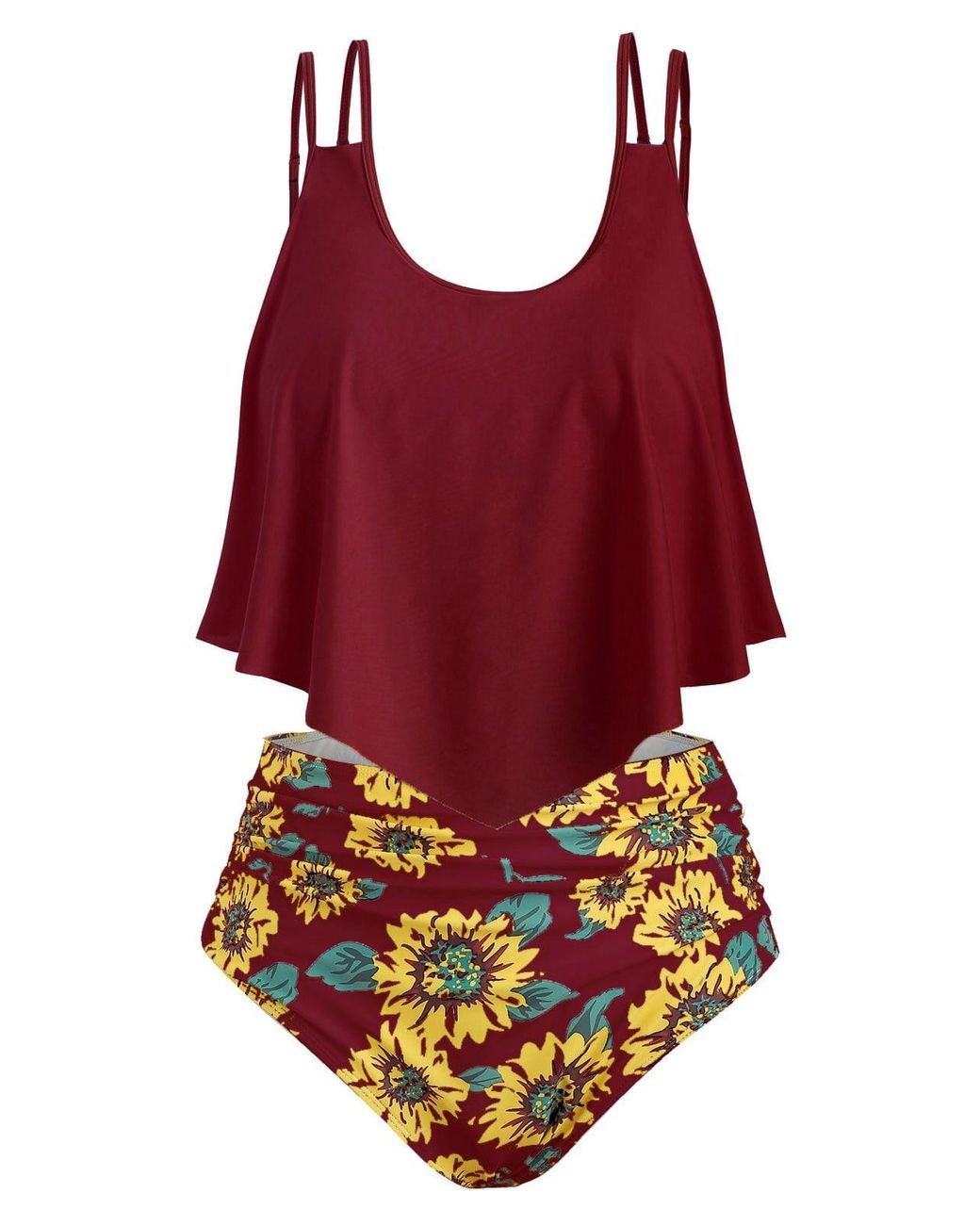 sunflower tankini set