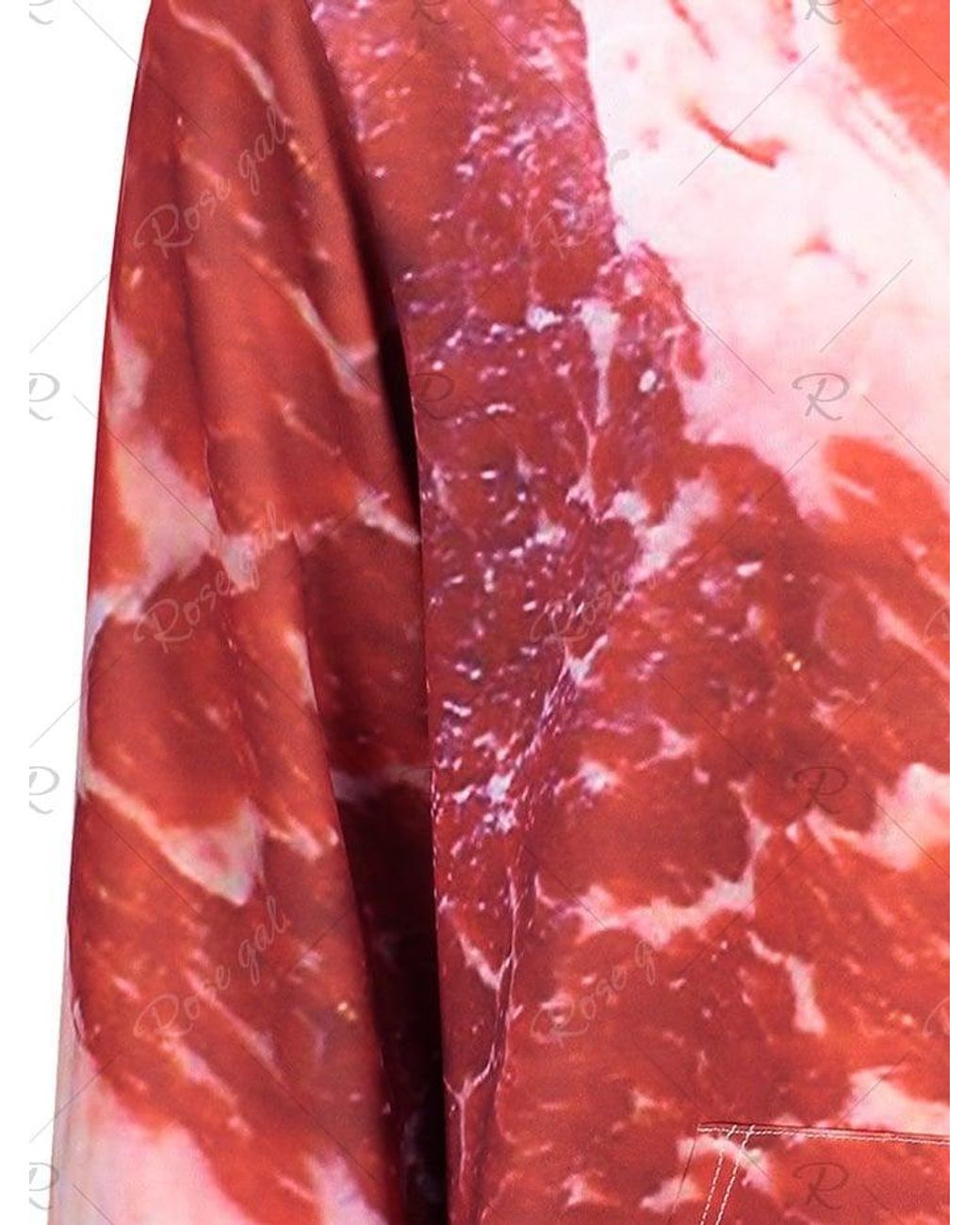 raw meat hoodie