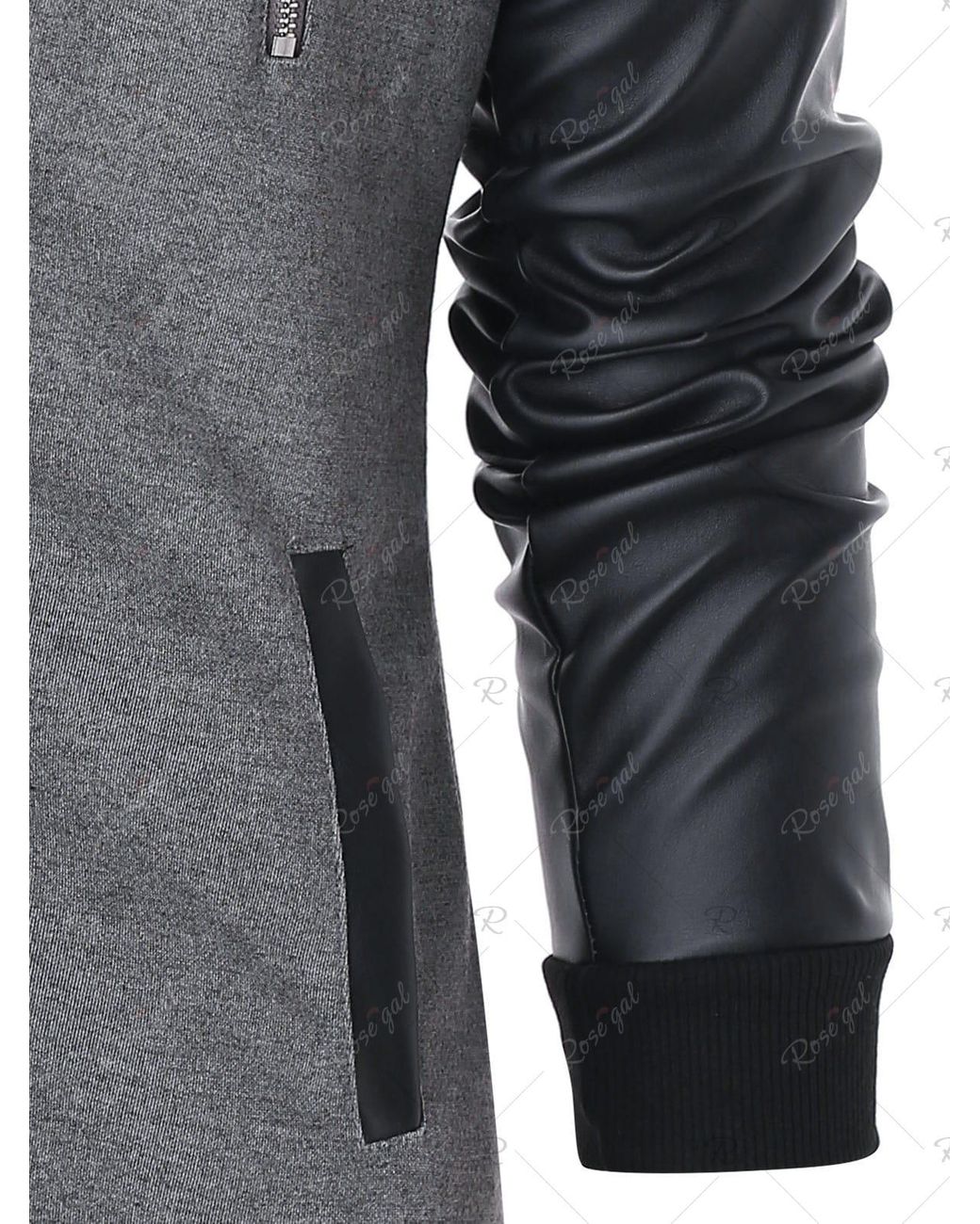 asymmetric panel zip embellished coat