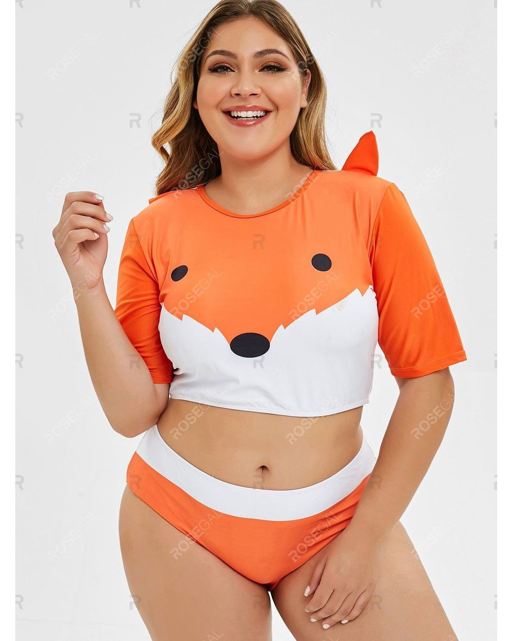 rosegal plus swimwear