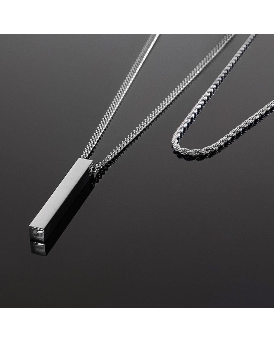 Rose Gold and Black Bar \u0026 Rope Necklace 