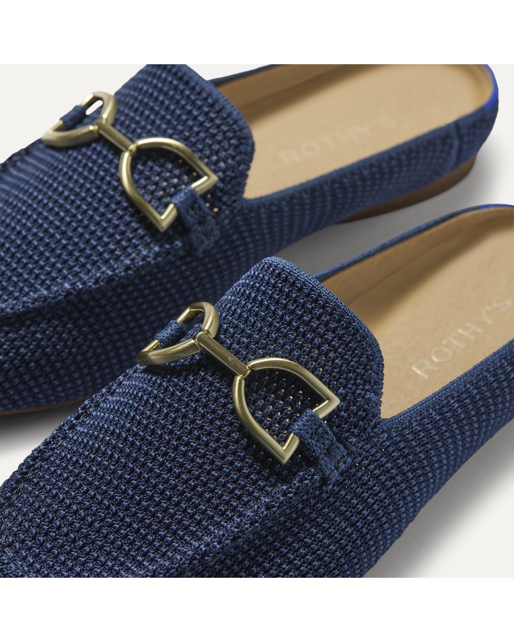 Rothy's Blue The Double Bit Loafer Mule
