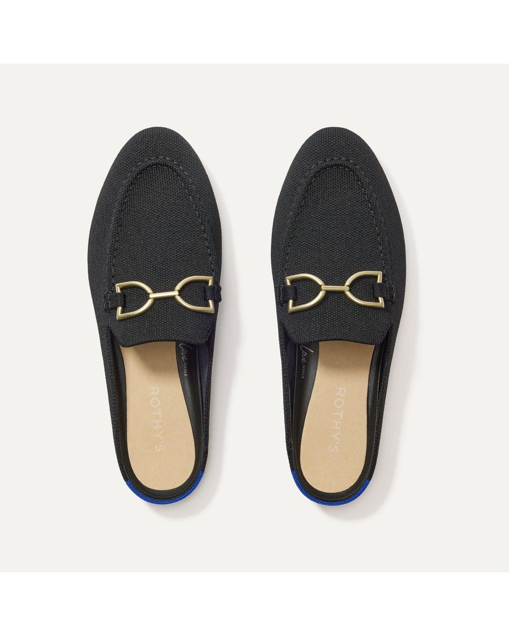 Rothy's Blue The Double Bit Loafer Mule