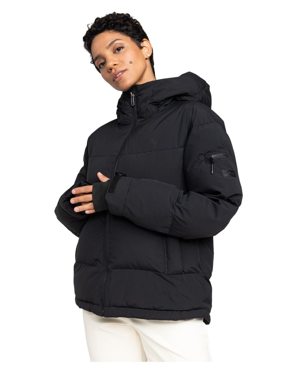 Roxy Black Alofted Puffy Jacket
