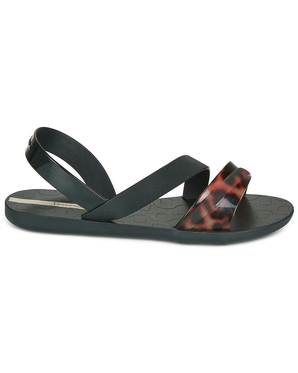 Ipanema Black Flat Sandals Vibrant Sandal Fem