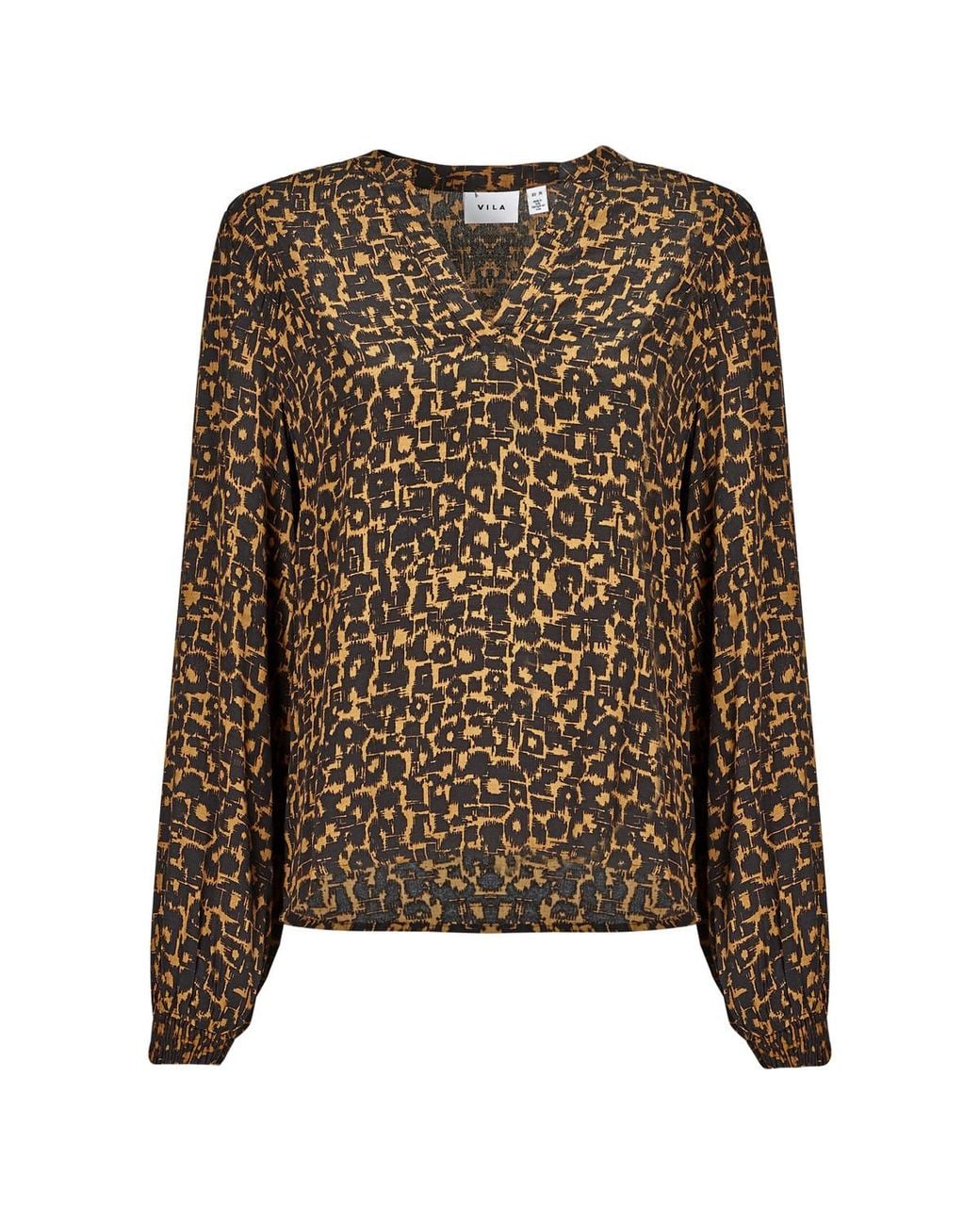 Vila Brown Blouse Vimosas